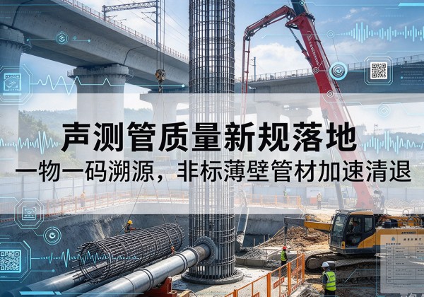 陇西声测管质量新规落地，一物一码溯源，非标薄壁管材加速清退