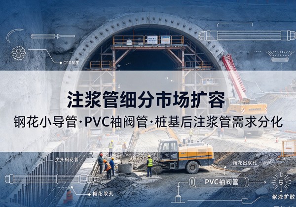 陇西注浆管细分市场扩容，隧道钢花小导管、PVC 袖阀管、桩基后注浆管需求分化